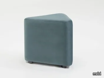 MIX - Upholstered fabric pouf with castors _ mdd