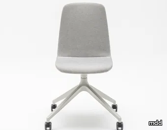 ULTI UKP4K - Swivel trestle-based fabric chair with castors _ mdd