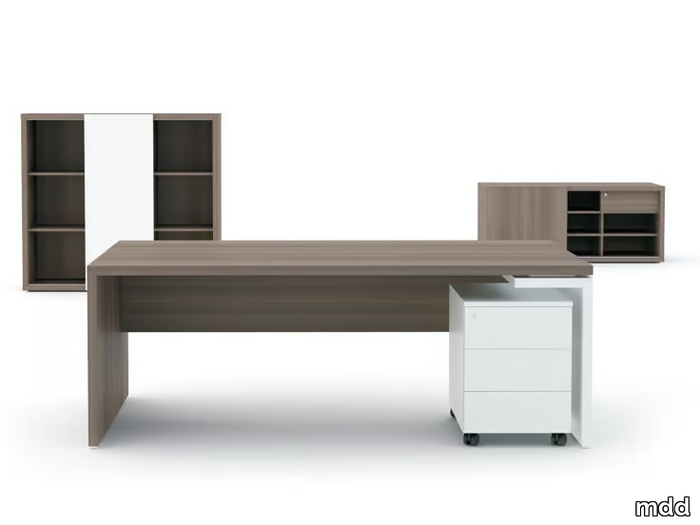 MITO - Rectangular executive desk with drawers _ mdd