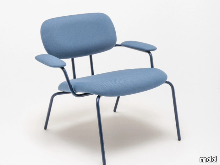 NEW SCHOOL - Fabric armchair with armrests _ mdd