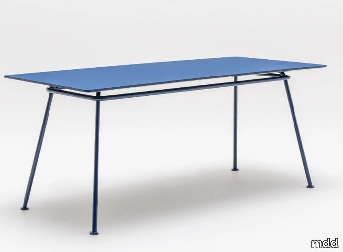 NEW SCHOOL - Rectangular metal dining table _ mdd