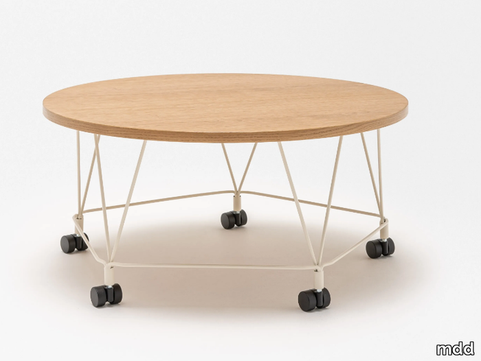 PENTAL - Wooden coffee table with castors _ mdd