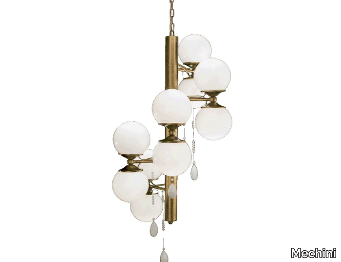 MEK 11 - Vertical chandelier in wrought iron _ Mechini