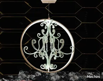 GIRÒ - Pendant lamp with crystals _ Mechini