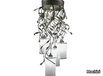 BRAID - Wrought iron pendant lamp _ Mechini