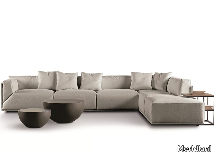 BACON - Sectional fabric sofa _ Meridiani