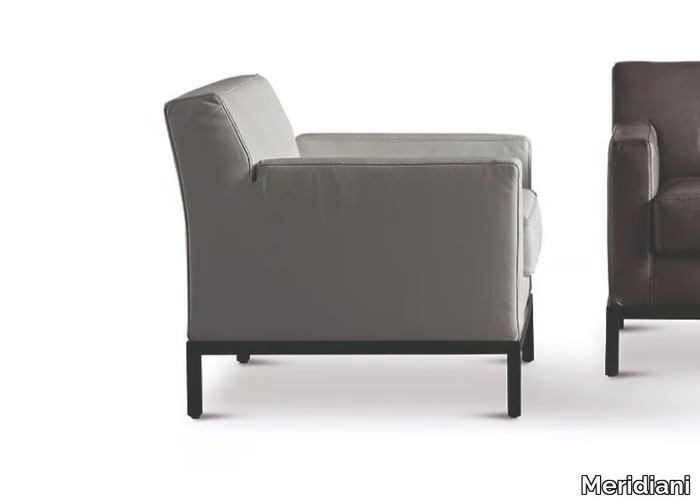 BERRY - Upholstered fabric armchair with removable cover _ Meridiani