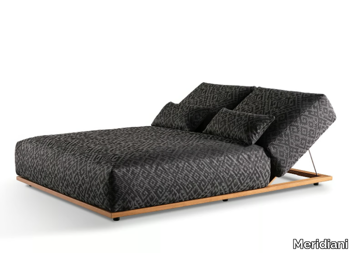 CLAUD OPEN AIR - Recliner technical fabric garden bed _ Meridiani