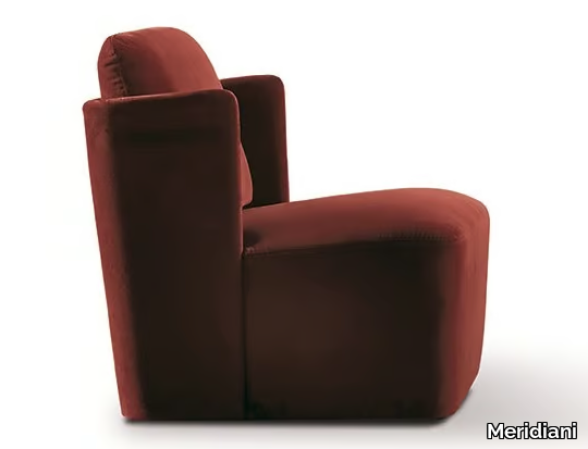 KEATON FIT - Upholstered fabric armchair with armrests _ Meridiani