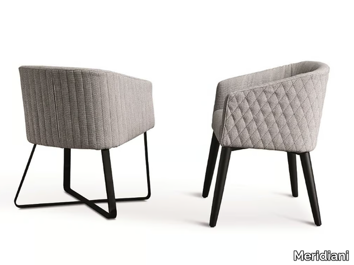 LOLYTA - Upholstered fabric chair with removable cover _ Meridiani