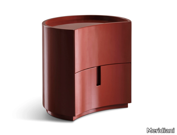 JOHNNY - Wooden bedside table with drawers _ Meridiani