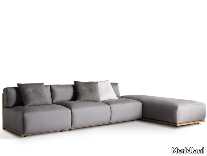 CLAUD OPEN AIR - Modular fabric sofa _ Meridiani