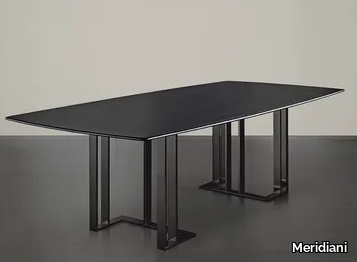 CHARLIE - Rectangular wooden dining table _ Meridiani