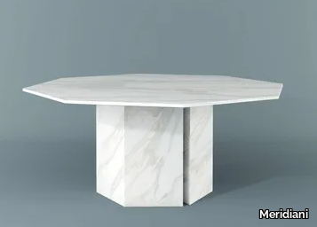 PLINTO - Marble dining table _ Meridiani