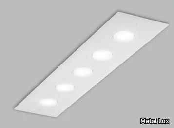 DADO L 90 X 20 - LED glass ceiling lamp _ Metal Lux