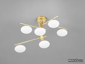 DOLCE H 46 - Metal ceiling lamp _ Metal Lux