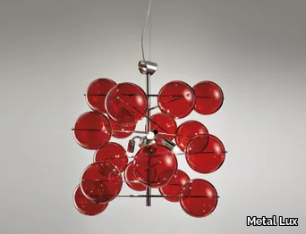 ATOM Ø 40 - Crystal pendant lamp _ Metal Lux