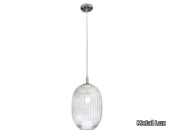 NEST - Glass pendant lamp _ Metal Lux