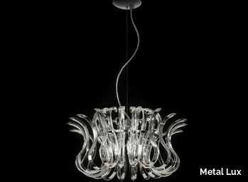 WAVE - Crystal pendant lamp _ Metal Lux