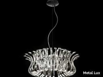 WAVE - Crystal pendant lamp _ Metal Lux