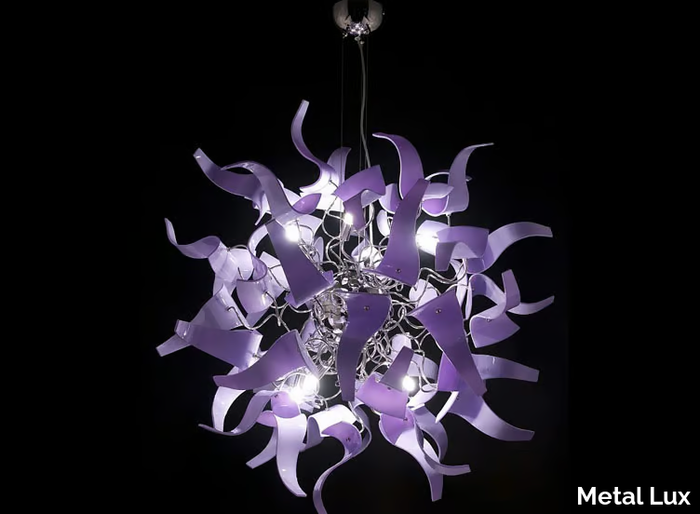 DIVA - Crystal pendant lamp _ Metal Lux