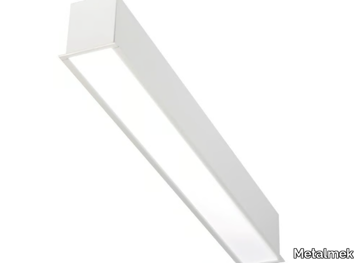 VECTOR FRAME M 9728 - Recessed powder coated aluminium Lamp for false ceiling _ Metalmek