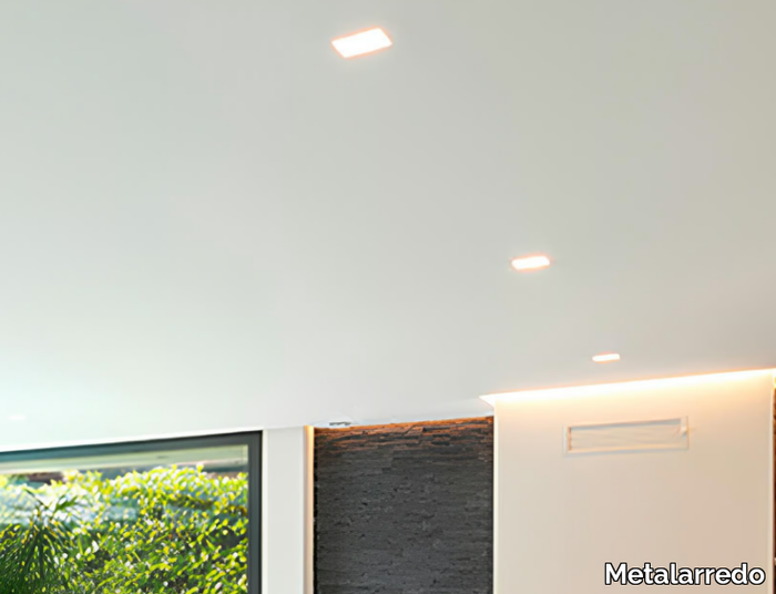 AKTIS - Square LED recessed aluminium spotlight _ Metalarredo