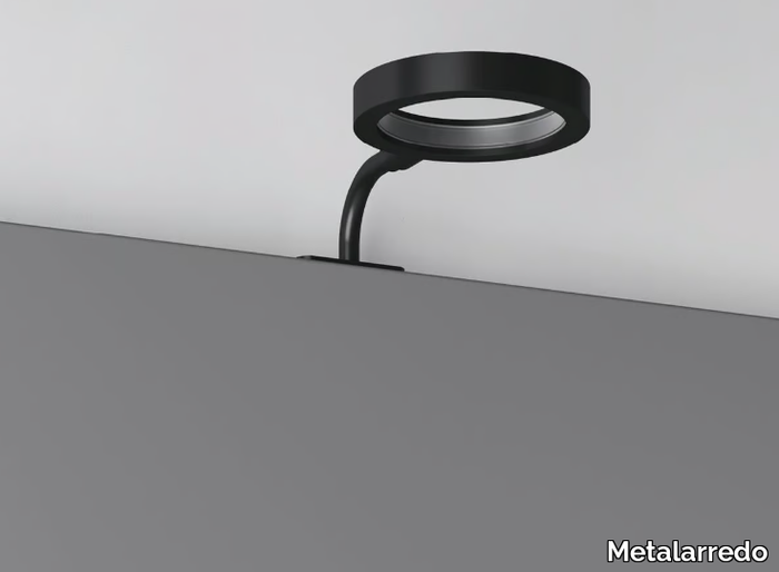 FRAME - LED metal Mirror lamp with swing arm _ Metalarredo