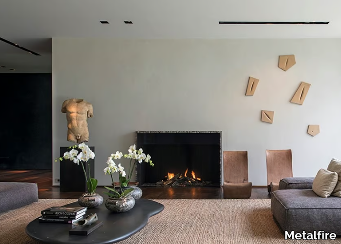 URBAN MF 1300-75 G 1S - Gas bespoke fireplace _ Metalfire