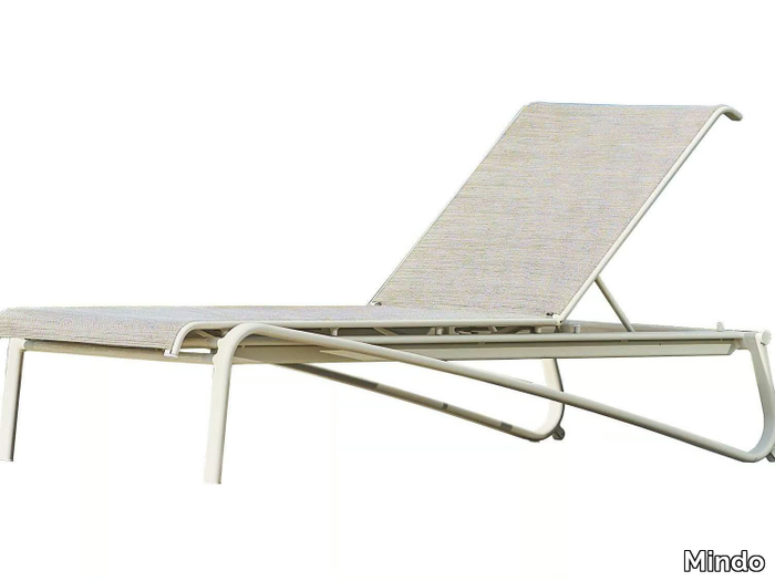 MINDO 105 - Recliner Batyline® sun lounger with castors _ Mindo