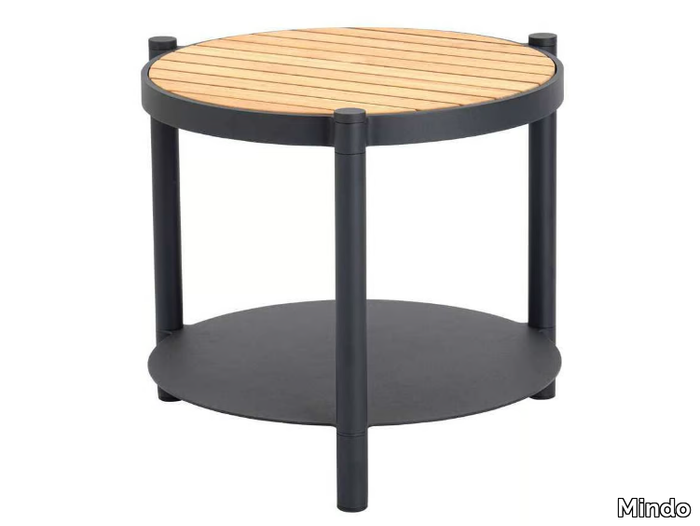 MINDO 107 - Round teak garden side table _ Mindo