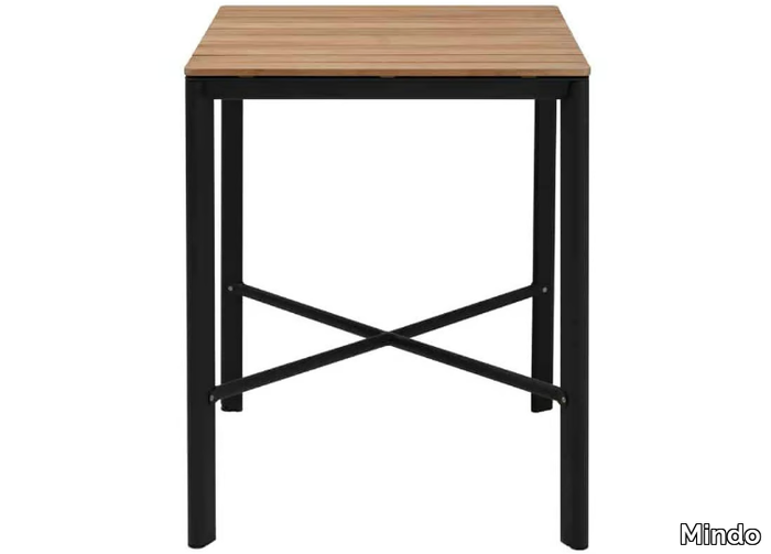 MINDO 102 - Square teak high table _ Mindo