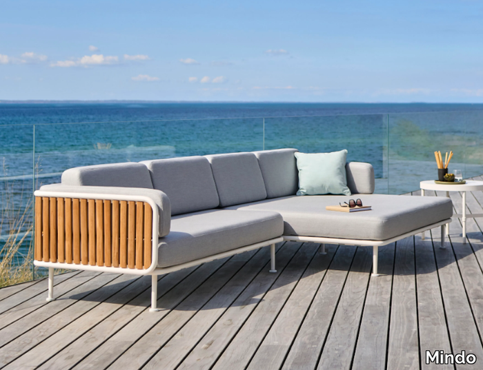 MINDO 100 - Modular Sunbrella® garden sofa with chaise longue _ Mindo