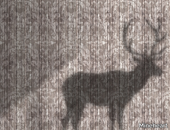 DRIFTWOOD DAMASK - Damask non-woven paper wallpaper _ Mineheart