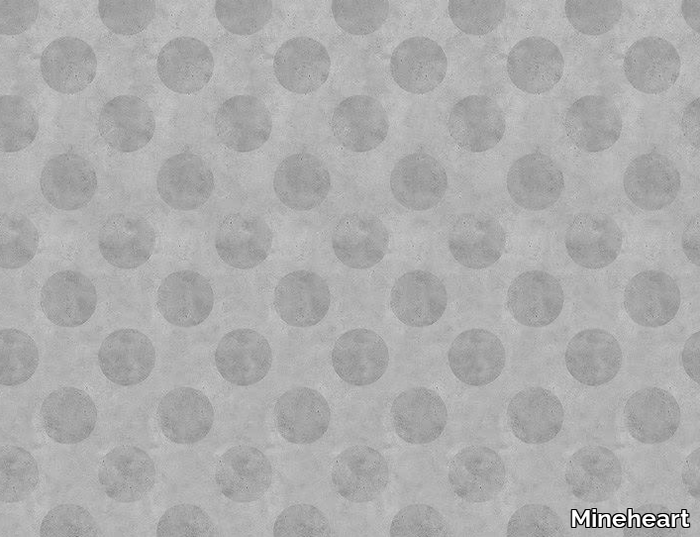URBAN CONCRETE POLKADOT - Concrete effect non-woven paper wallpaper _ Mineheart