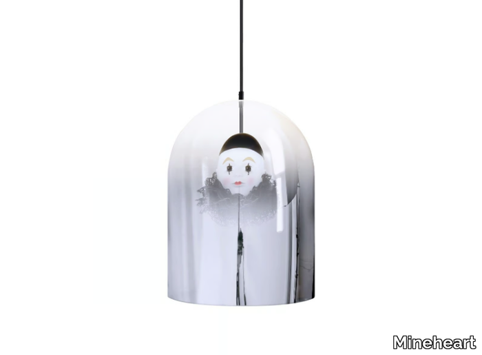 PIERROT MIRROR DOME - Mirrored glass pendant lamp _ Mineheart