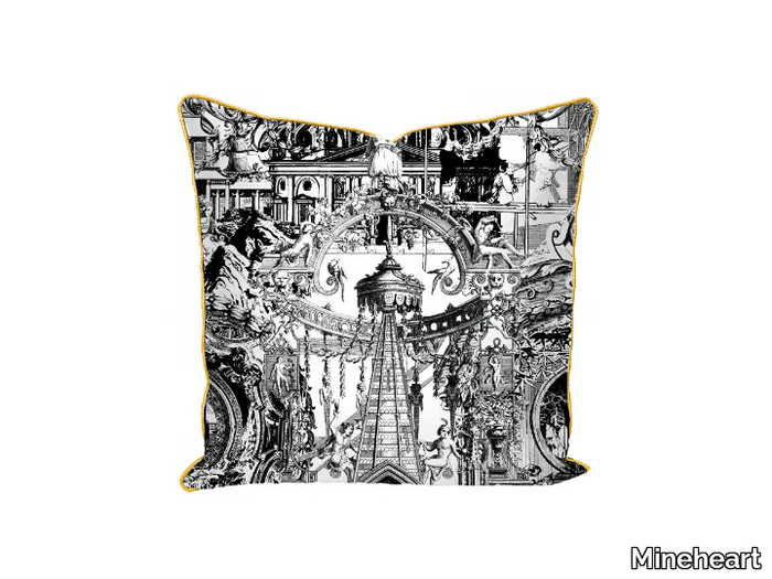 SANCTUARY SKULL - Motif square cotton cushion _ Mineheart