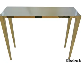 GOLD - Rectangular steel console table _ Mineheart