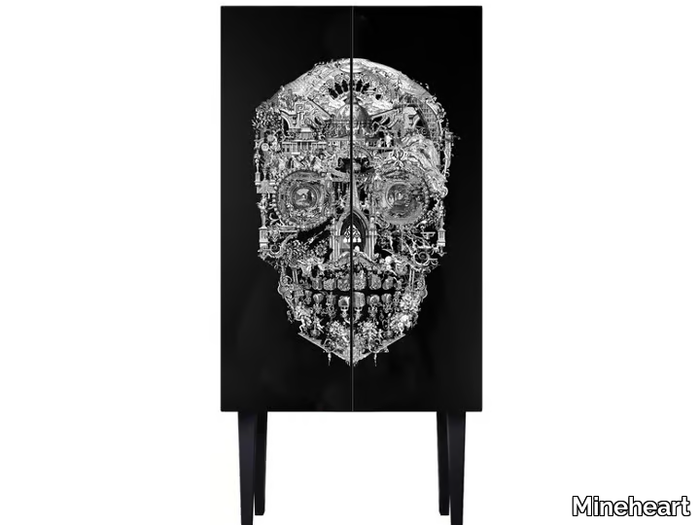 SANCTUARY SKULL - Highboard with doors _ Mineheart