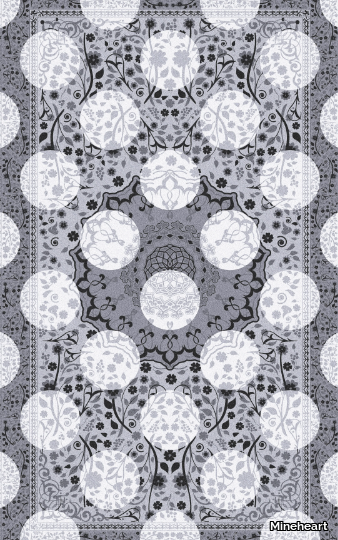 MONOCHROME MAGIC - Polyamide rug _ Mineheart