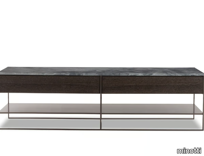 CALDER BRONZE - Console table _ Minotti