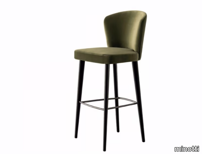 ASTON - High stool with back _ Minotti