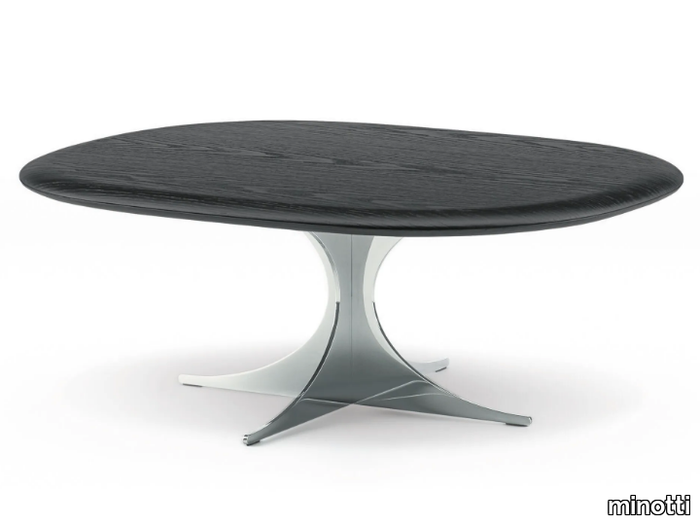 ANISH WOOD - Oval ash coffee table _ Minotti