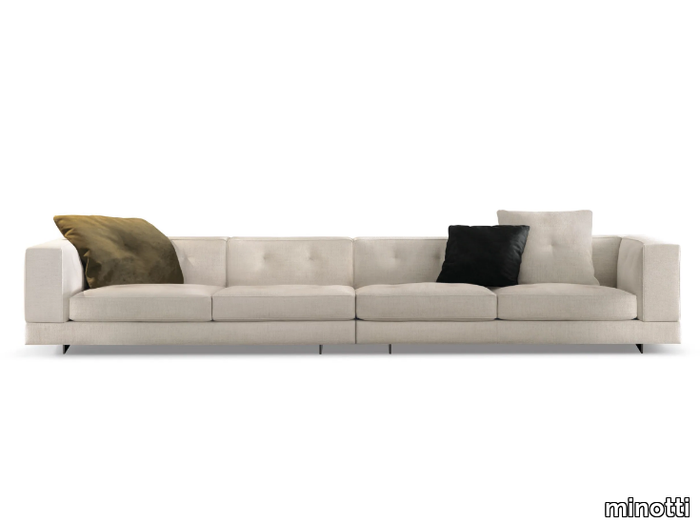 DYLAN LOW - Sectional fabric sofa _ Minotti