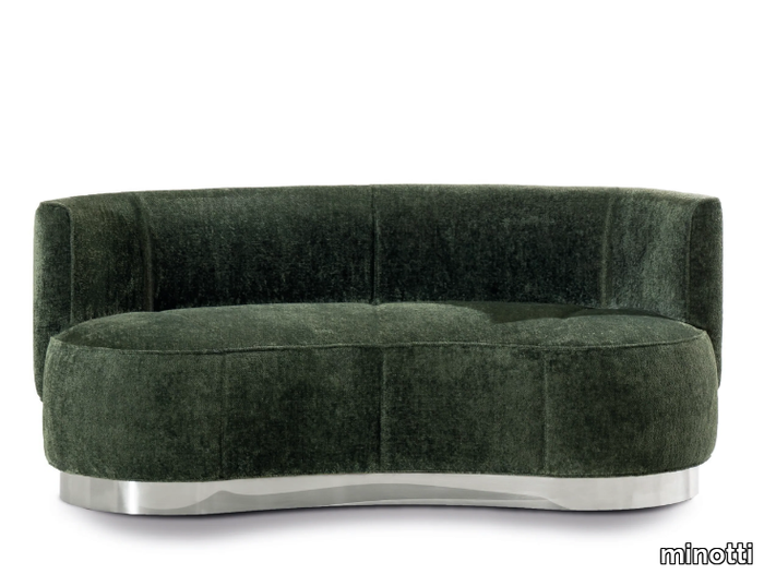 YVES ROUND - Curved fabric sofa _ Minotti