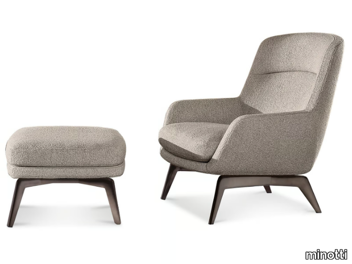 BELT - Bergère in fabric with armrests _ Minotti