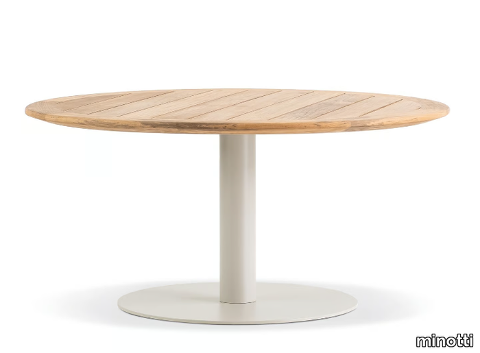 BELLAGIO OUTDOOR - Round teak garden table _ Minotti