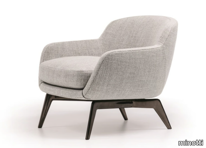 BELT - Fabric armchair with armrests _ Minotti