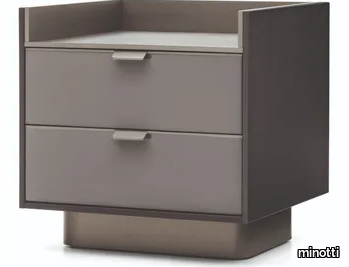 DARREN - Bedside table with drawers _ Minotti