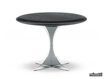 ANISH WOOD - Round ash coffee table _ Minotti